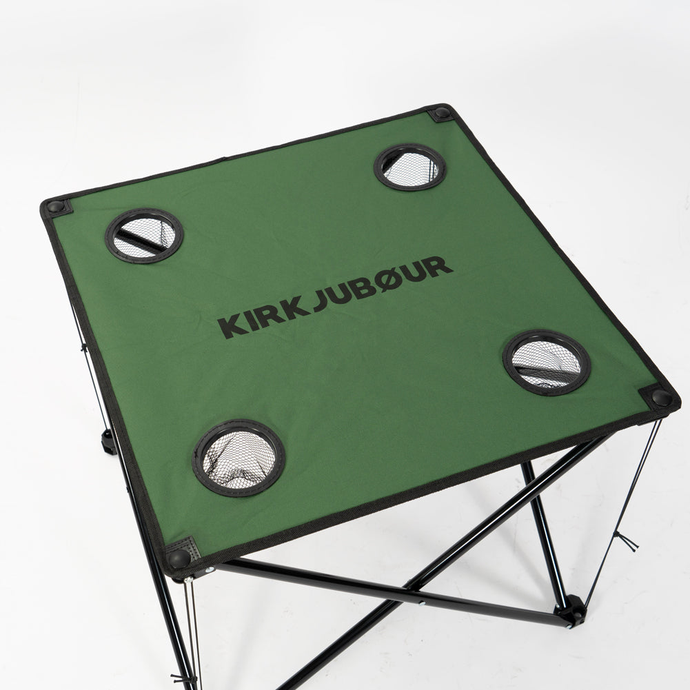 KIRKJUBØUR® "Solkatt" opvouwbare campingtafel groen