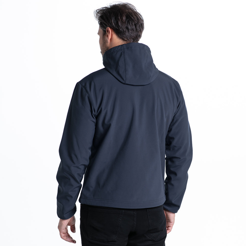 KIRKJUBØUR® "Hestur" Heren SOFTSHELLjack 10.000 mm waterkolom blauw