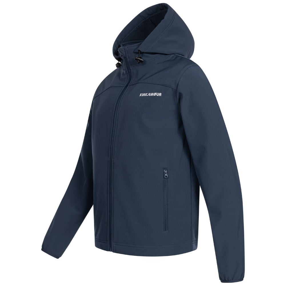 KIRKJUBØUR® "Hestur" Heren SOFTSHELLjack 10.000 mm waterkolom blauw
