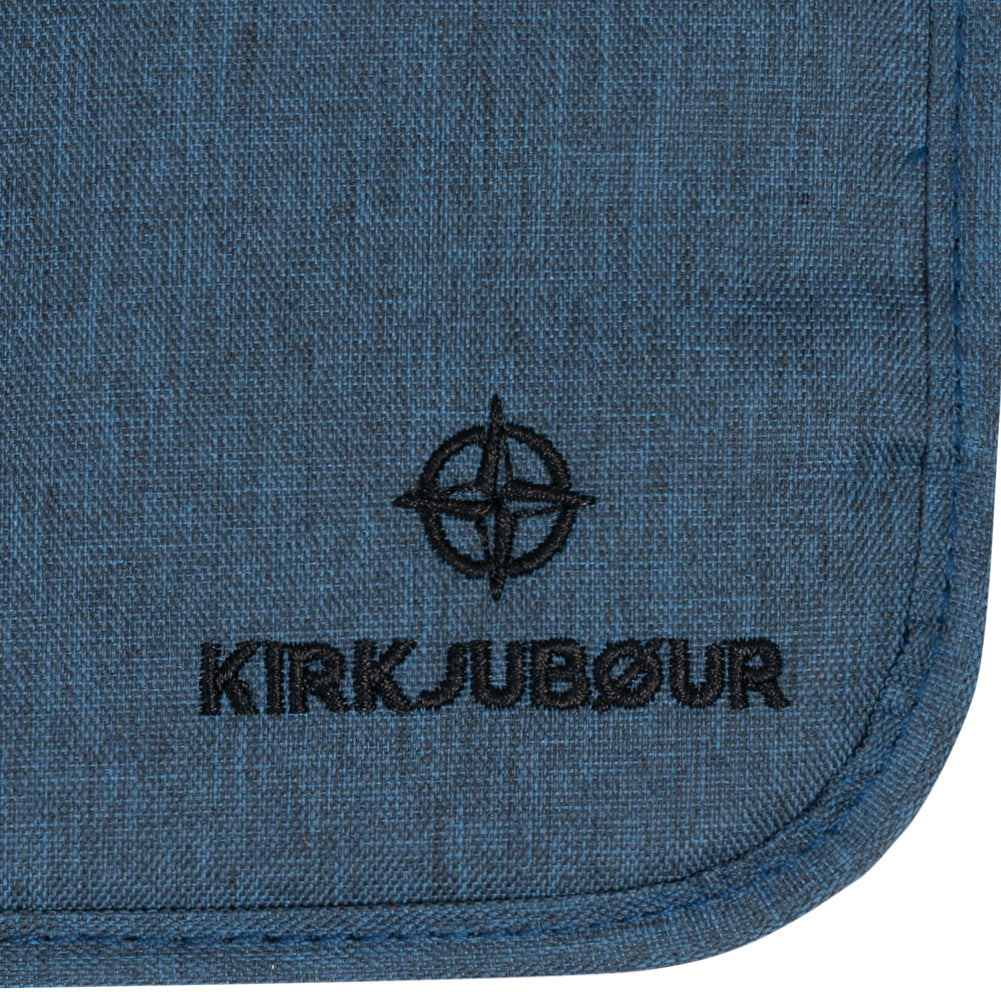 KIRKJUBØUR® "Reizen" Outdoor Toilettas om op te hangen marineblauw