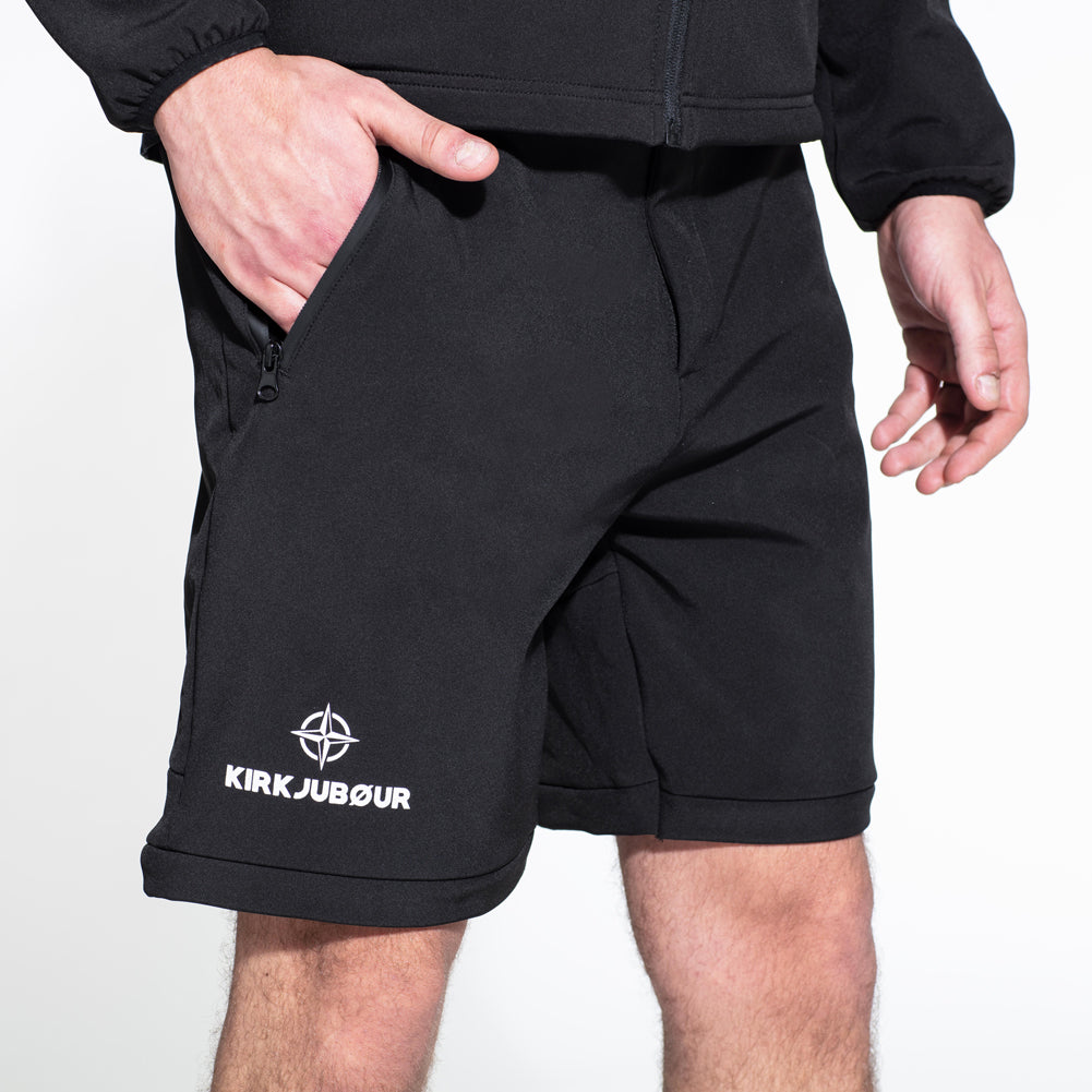 KIRKJUBØUR® Zip-Off Heren 2-in-1 Trekking Wandelbroek zwart