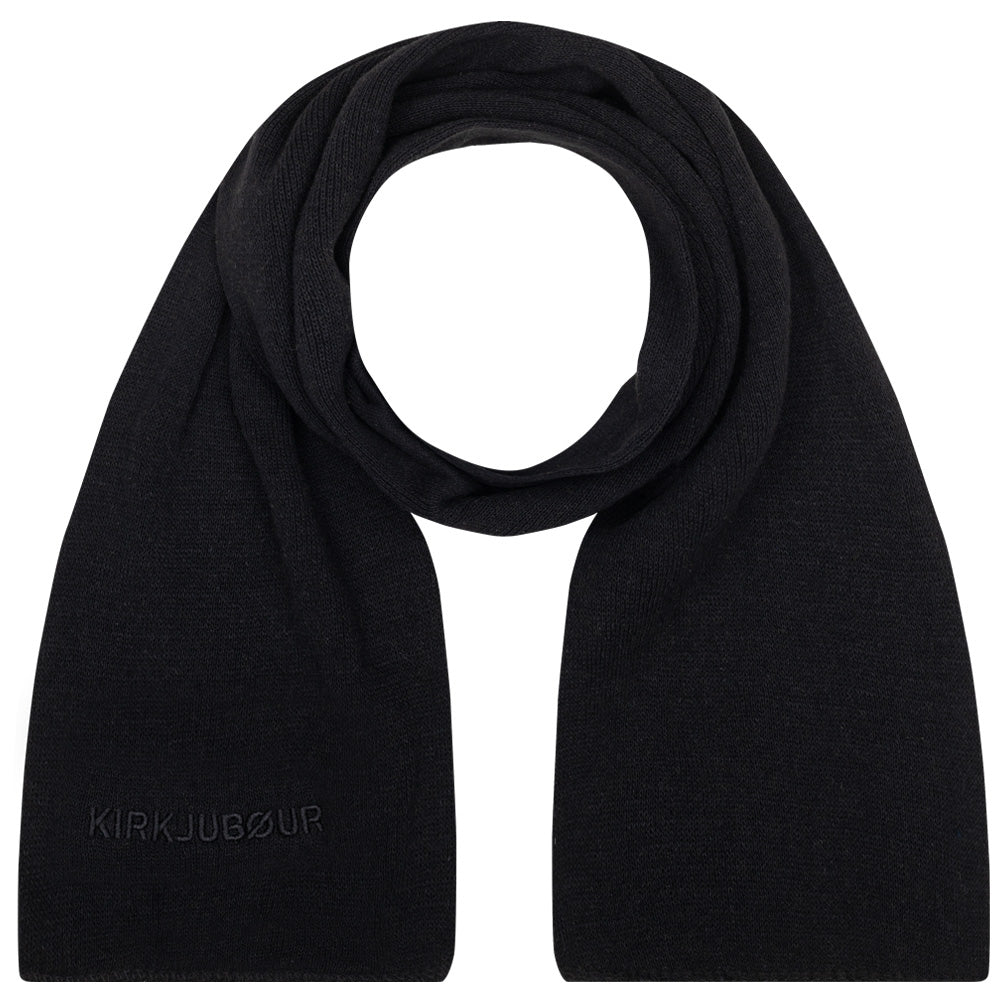KIRKJUBØUR® "Fryse" unisex sjaal zwart