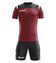 Zeus Kit Vesuvio Voetbaltenue 2-delig donkerrood zwart – 3XS 122-128