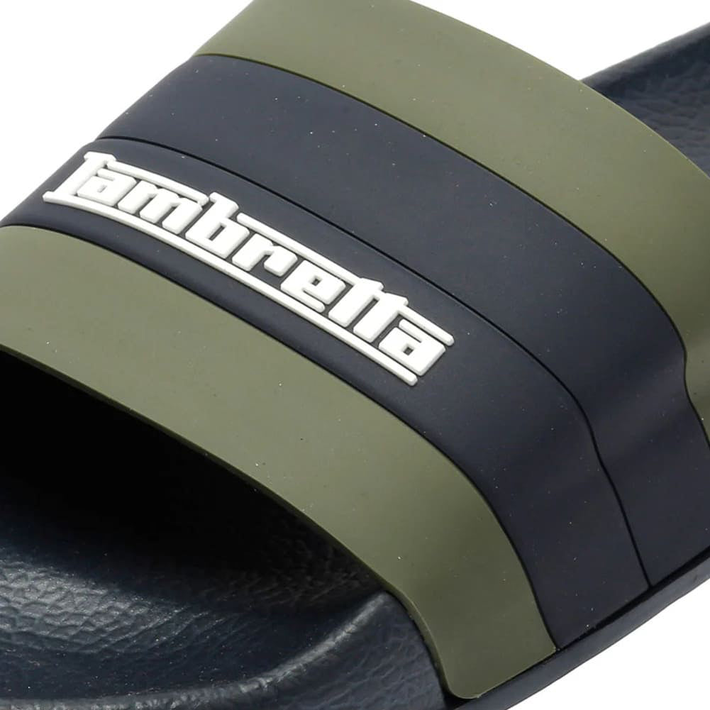 Lambretta Prince heren badslippers kaki LAM0031-P11