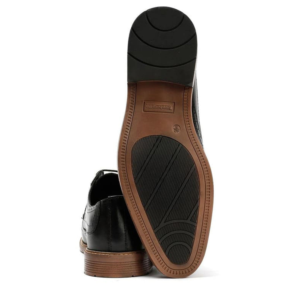 Lambretta Stockton Casual Heren Leren Schoenen zwart LAM0069-L02