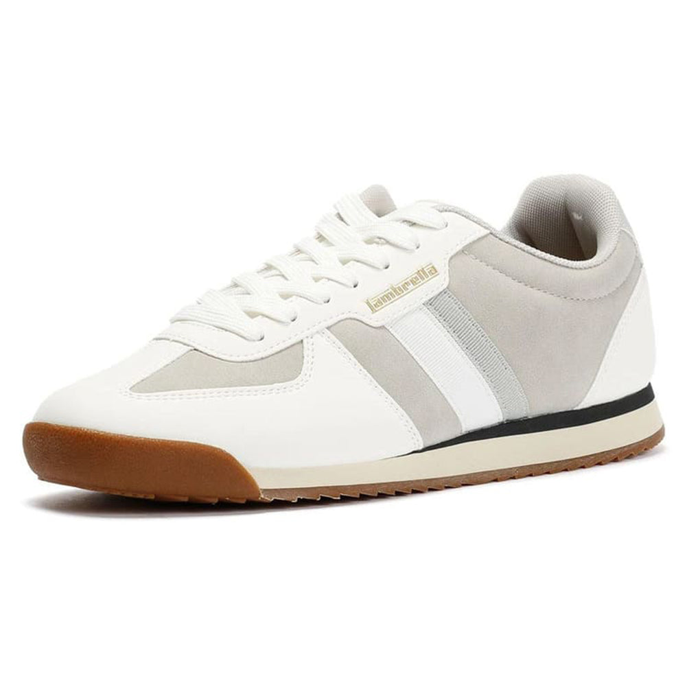 Lambretta Diego heren sneakers wit/grijs LAM0075-P52