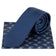 Lambretta Paisley gebreide stropdas en pochet voor heren LAMAW2313-NAVY – Eén maat