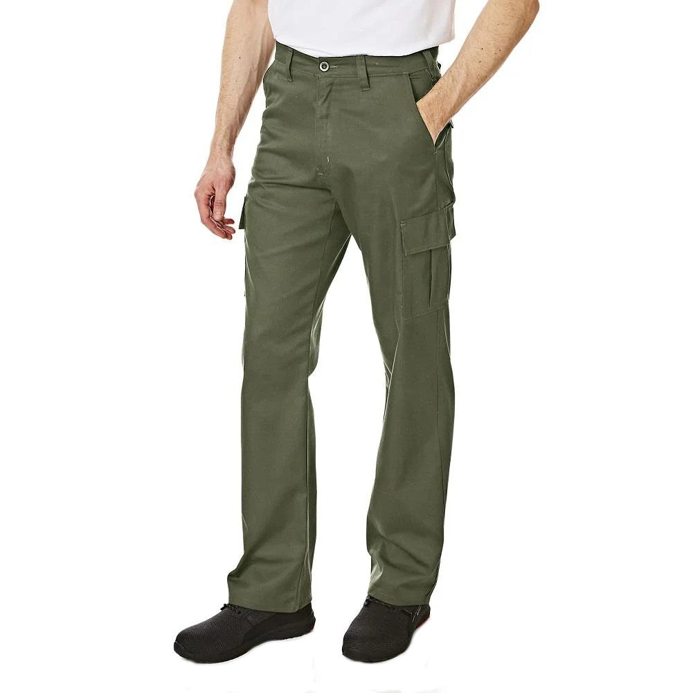 Lee Cooper Heren Cargo Werkbroek kaki LCPNT205-KHA