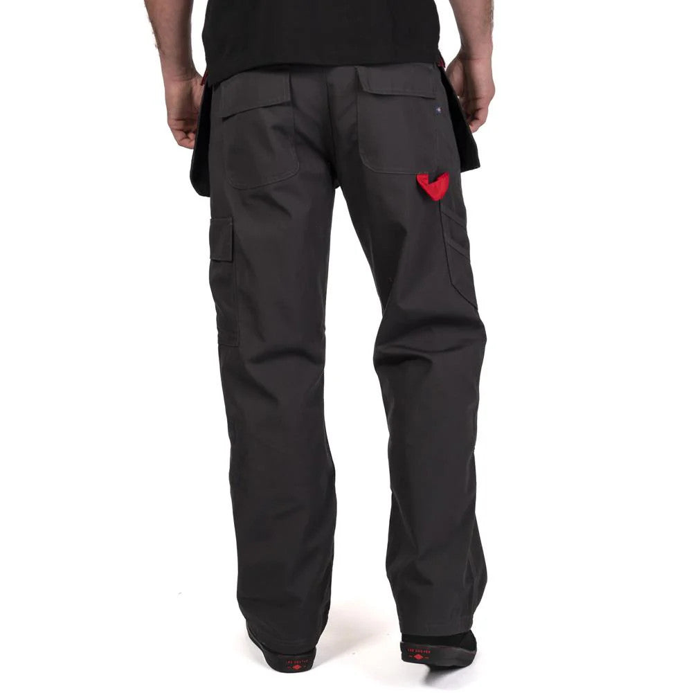 Lee Cooper Holster Pocket Workwear Heren Werkbroek grijs-zwart LCPNT216-GRY-BLK