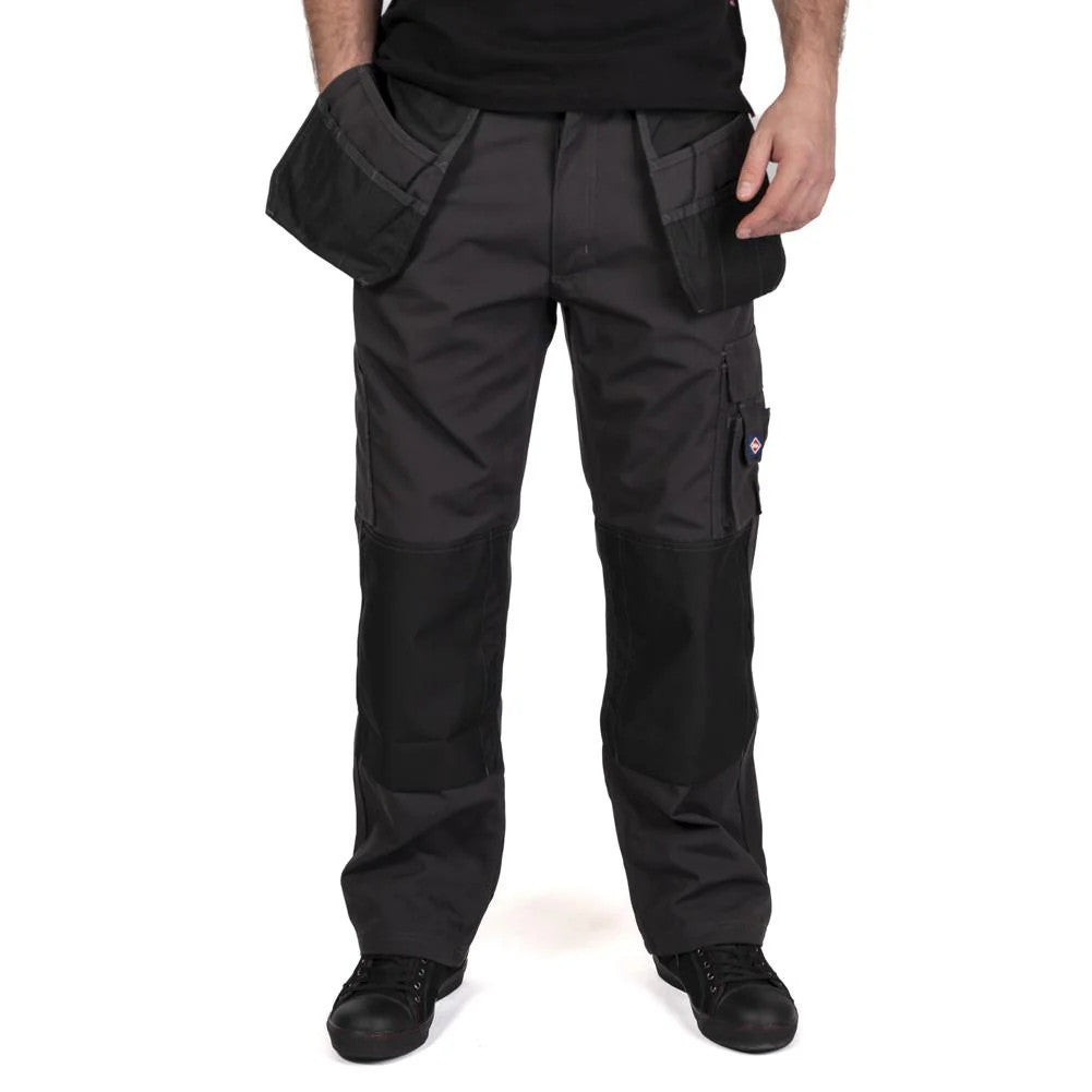Lee Cooper Holster Pocket Workwear Heren Werkbroek grijs-zwart LCPNT216-GRY-BLK