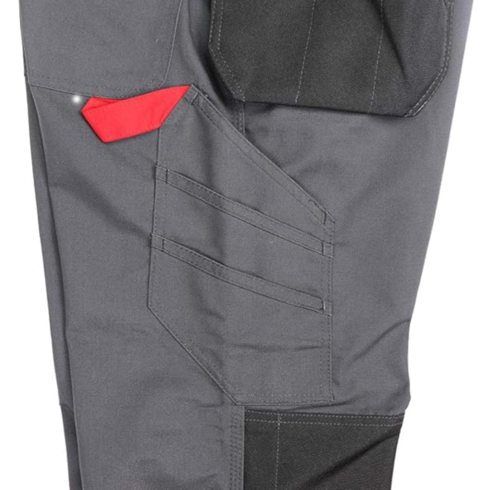 Lee Cooper Holster Pocket Workwear Heren Werkbroek grijs-zwart LCPNT216-GRY-BLK