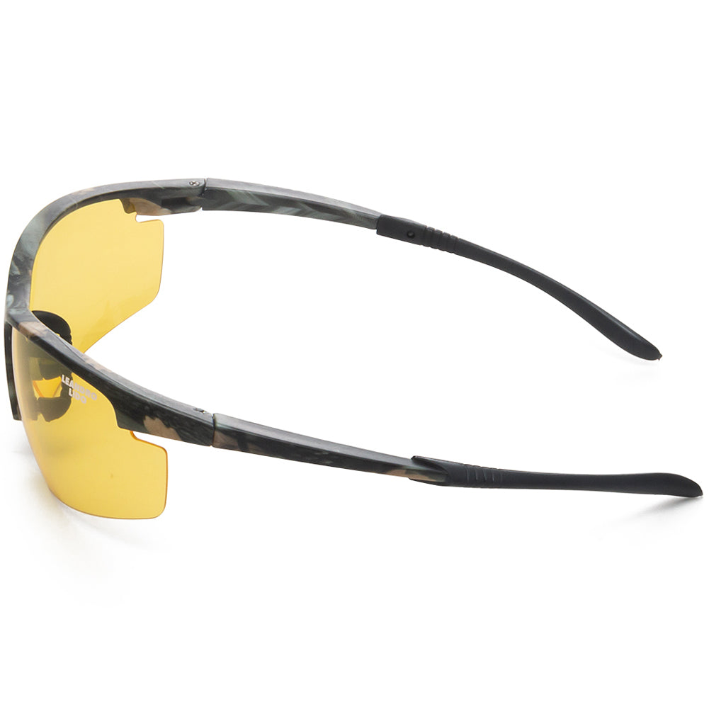 LEANDRO LIDO Power Sport zonnebril camo/geel
