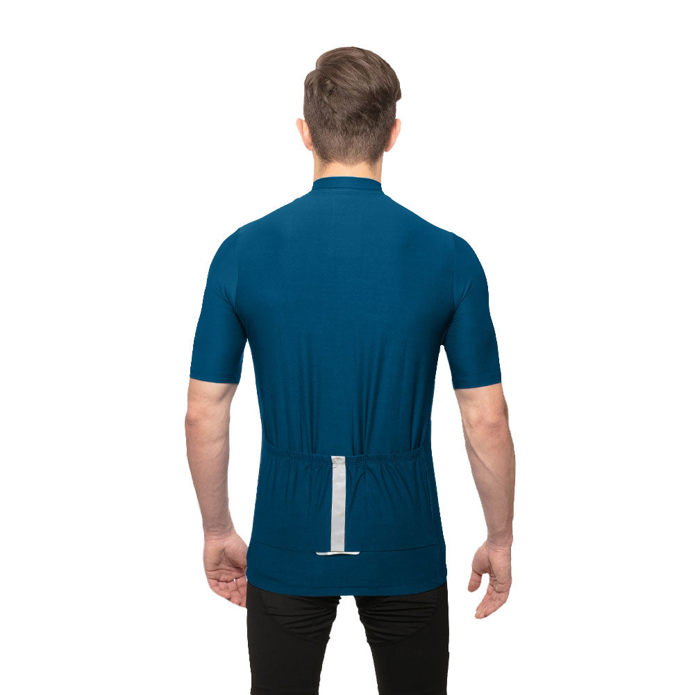 LEANDRO LIDO "Portofino" Wielrenshirt Korte Mouw Heren blauw