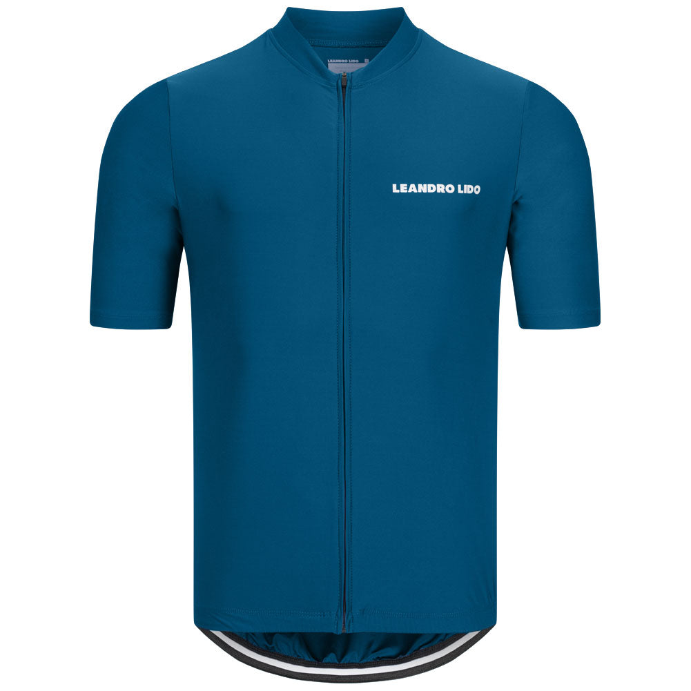 LEANDRO LIDO "Portofino" Wielrenshirt Korte Mouw Heren blauw