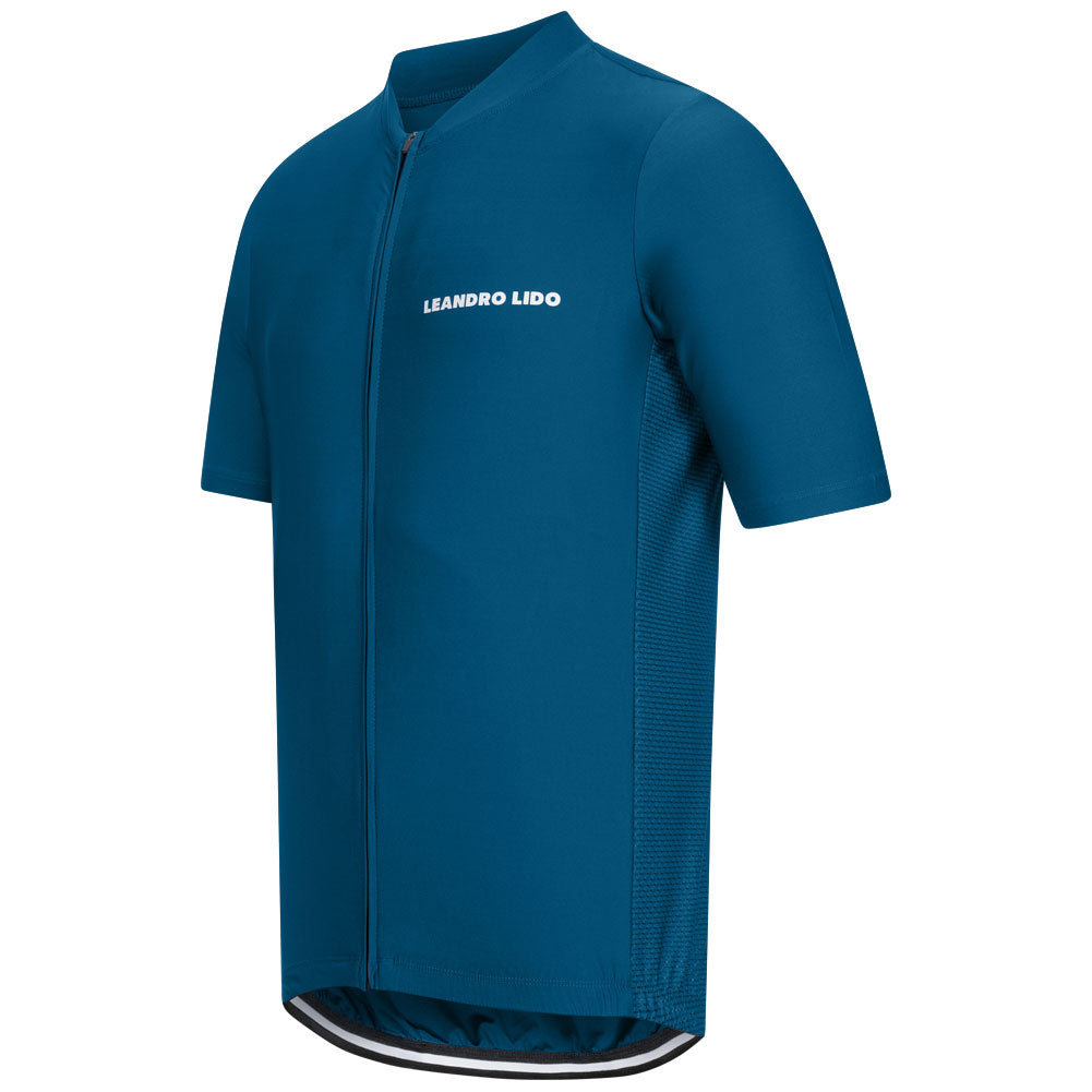 LEANDRO LIDO "Portofino" Wielrenshirt Korte Mouw Heren blauw
