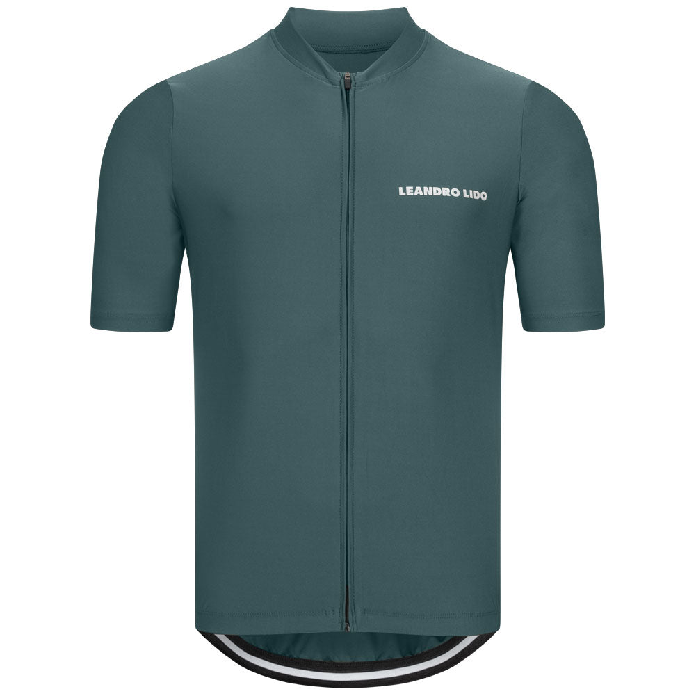 LEANDRO LIDO "Portofino" heren fietsshirt korte mouwen groen