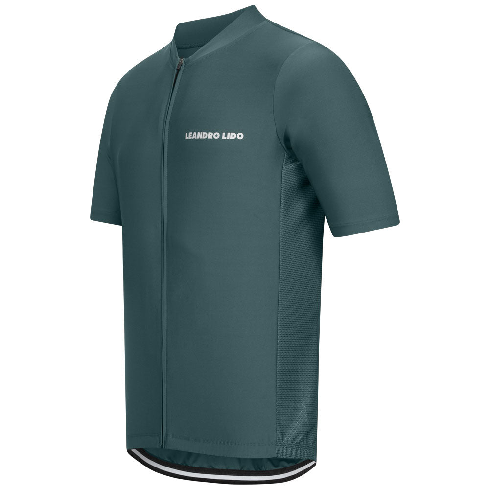 LEANDRO LIDO "Portofino" heren fietsshirt korte mouwen groen