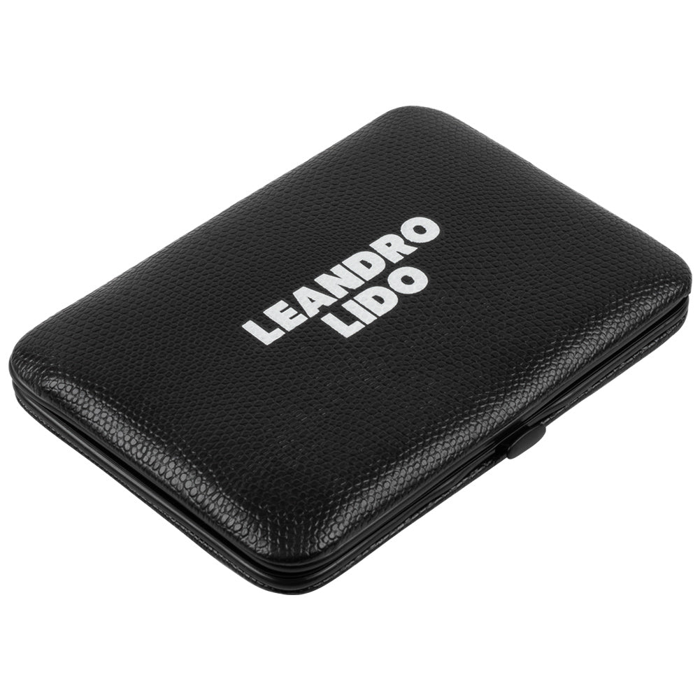 LEANDRO LIDO "Brescia" manicure/pedicure set 19-delig zwart