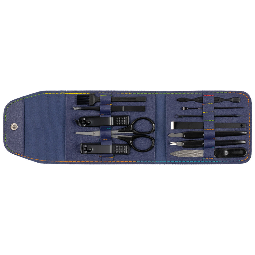 LEANDRO LIDO "Monza" Manicure Set 13-delig navy