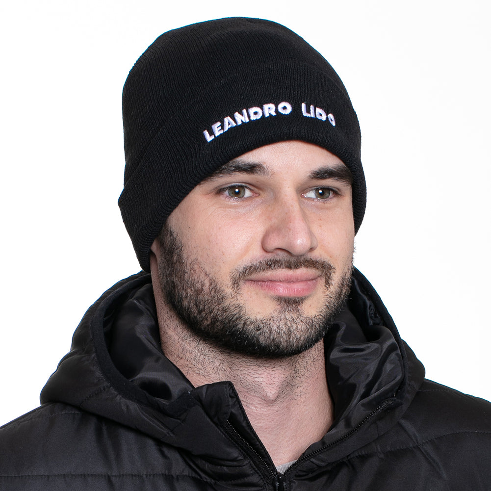 LEANDRO LIDO "Callata" Beanie Wintermuts zwart