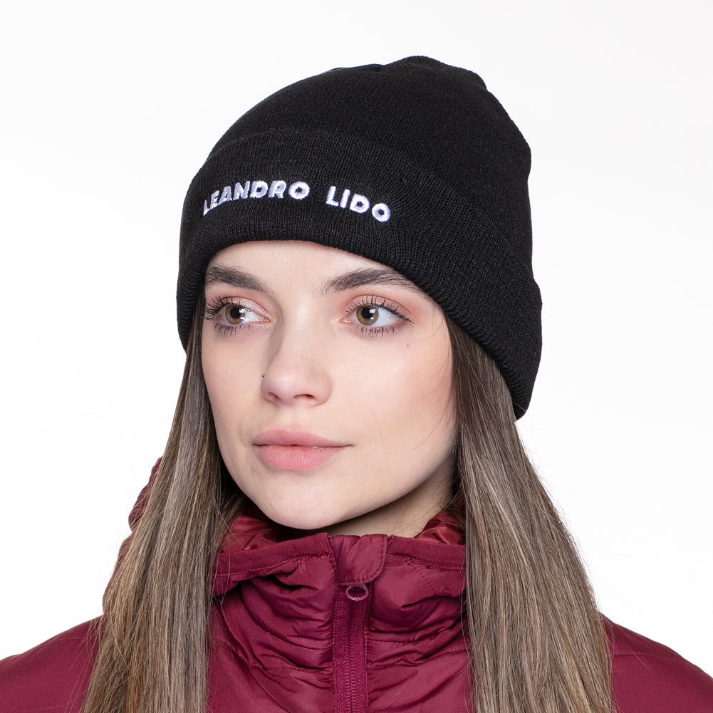 LEANDRO LIDO "Callata" Beanie Wintermuts zwart