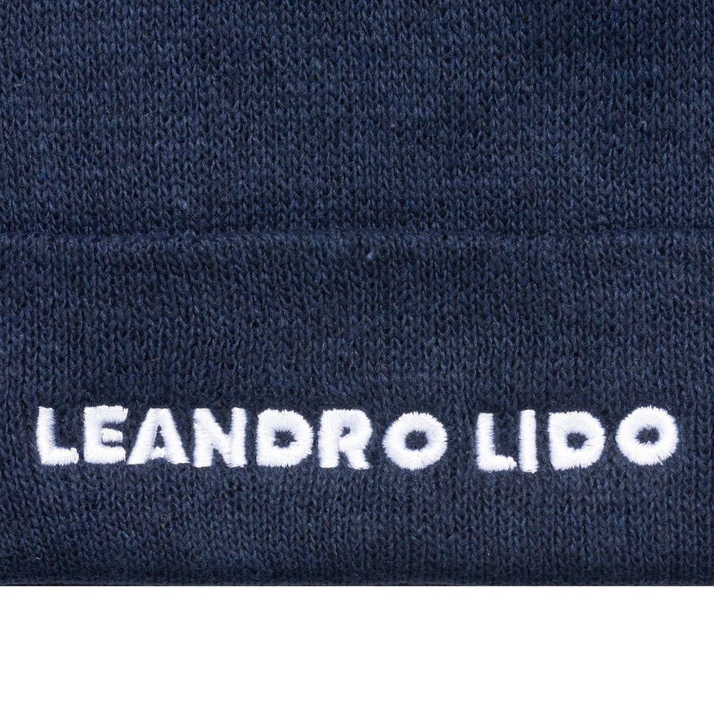 LEANDRO LIDO "Callata" Beanie Wintermuts marineblauw