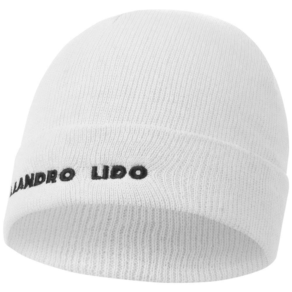 LEANDRO LIDO "Callata" Beanie Wintermuts wit
