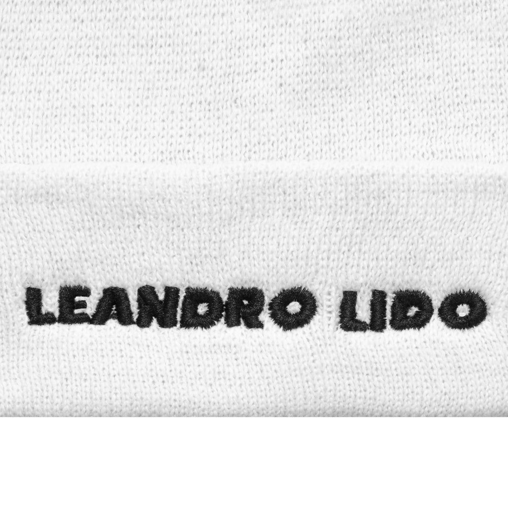 LEANDRO LIDO "Callata" Beanie Wintermuts wit