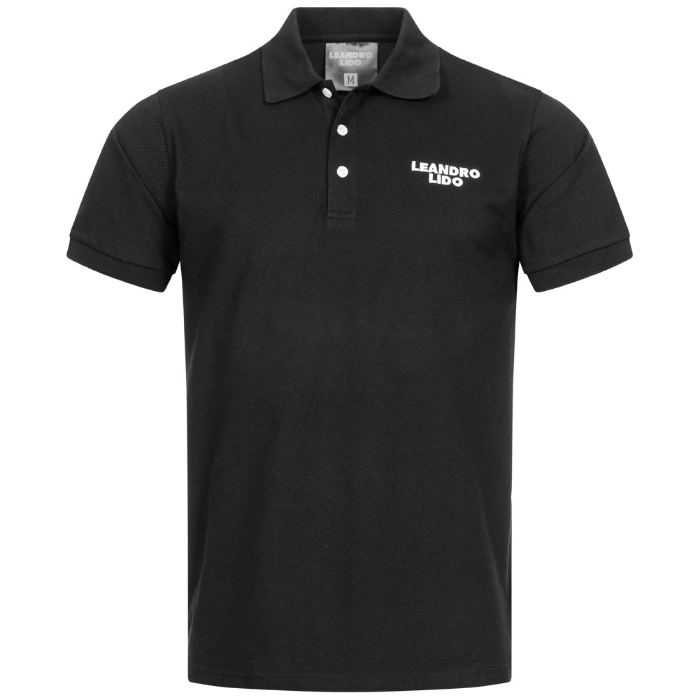 LEANDRO LIDO "Sorrent" Poloshirt voor heren zwart