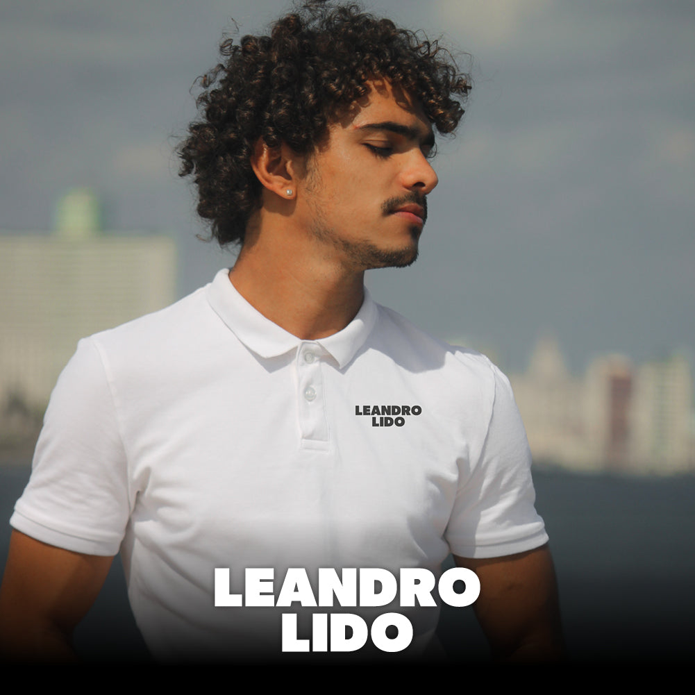 LEANDRO LIDO "Sorrent" Poloshirt voor heren zwart