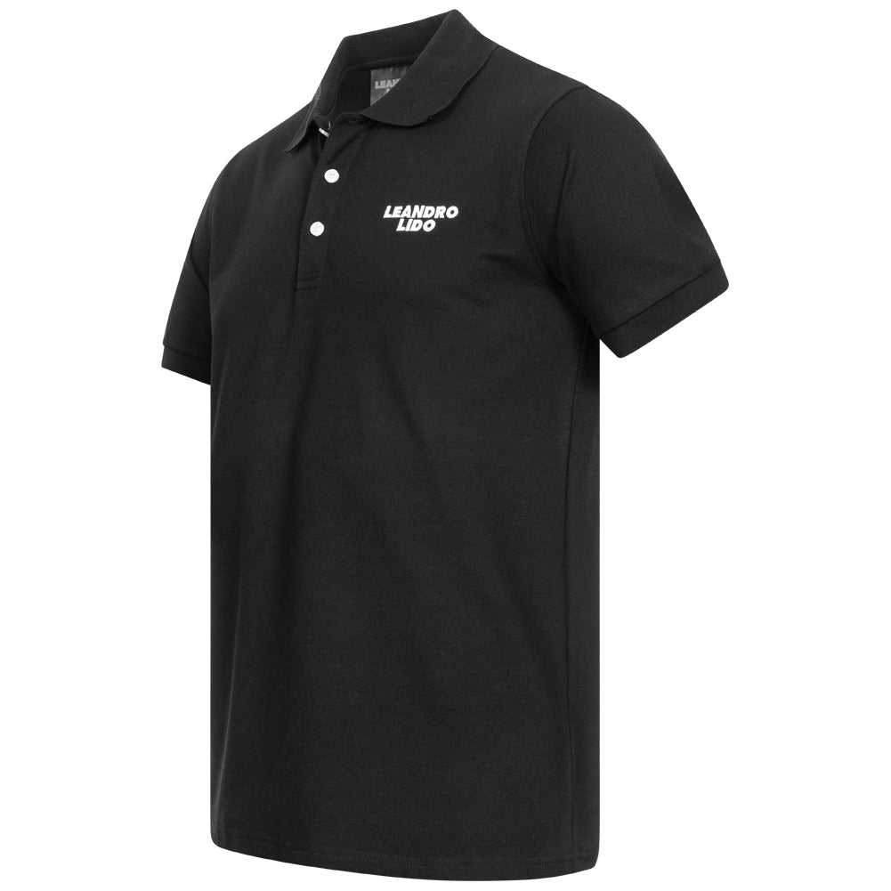 LEANDRO LIDO "Sorrent" Poloshirt voor heren zwart
