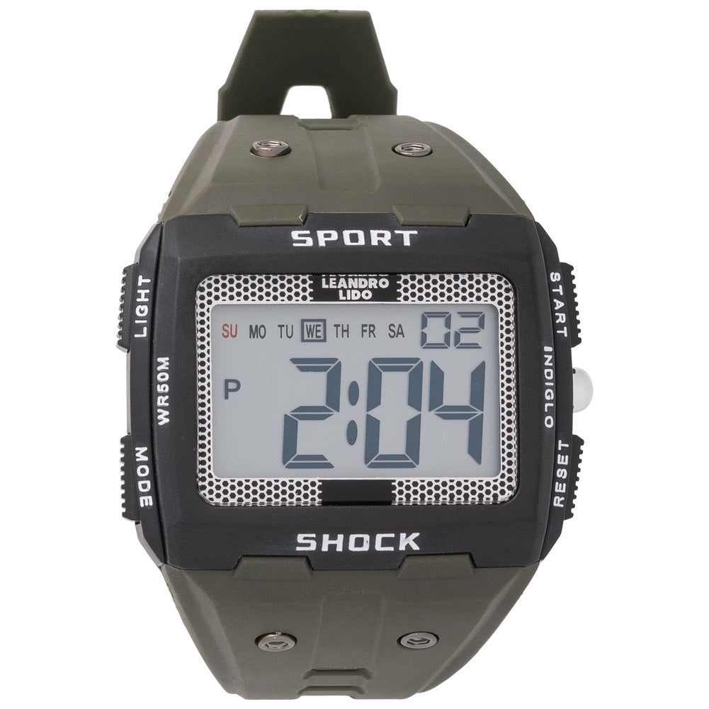 LEANDRO LIDO "Sterpeto" Unisex Sporthorloge groen