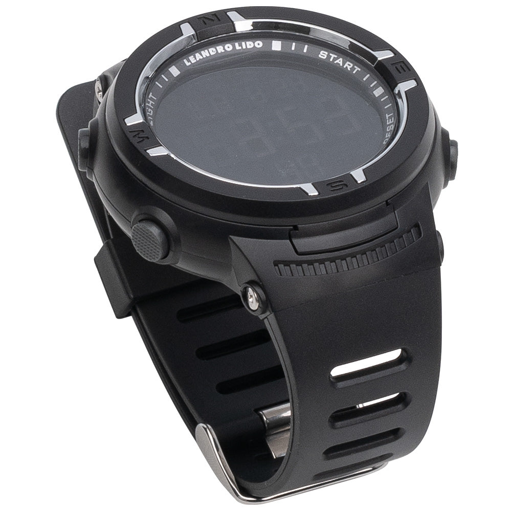 LEANDRO LIDO "Vernazza" Unisex sporthorloge zwart/wit