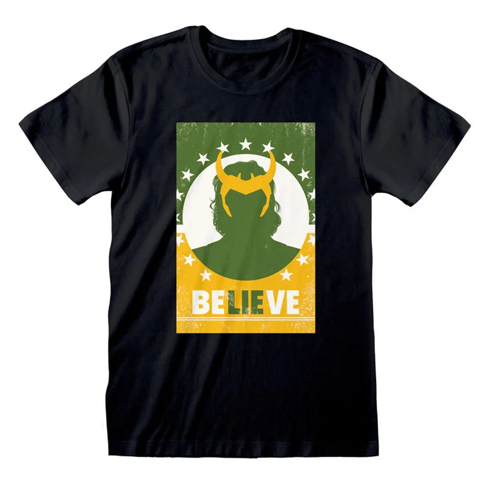 Loki Marvel Believe Heren T-shirt LOK01972TSB