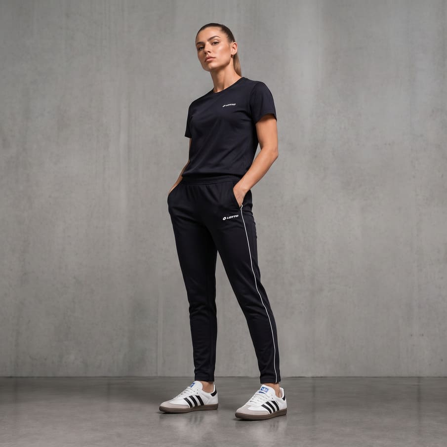 Lotto dames trainingsbroek zwart LPTY10001NET-Black