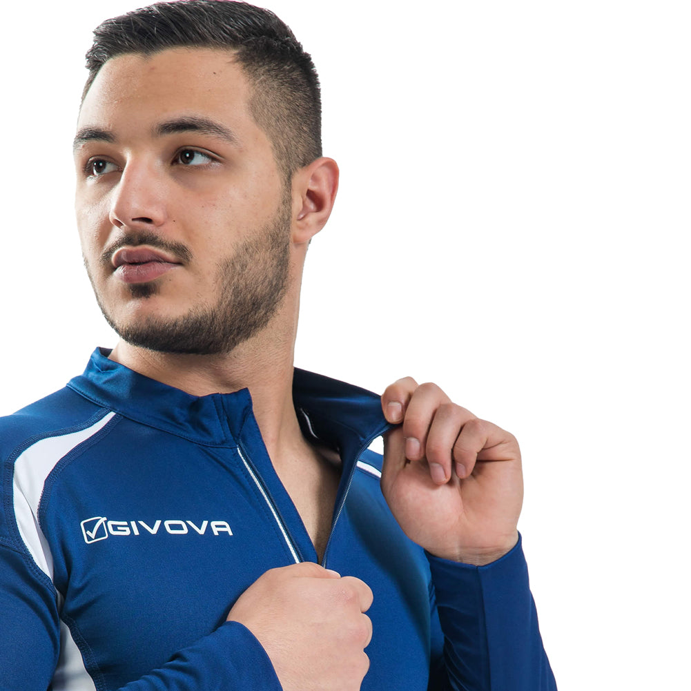Givova Halve Ritssluiting Heren Hardloopshirt LR05-0004