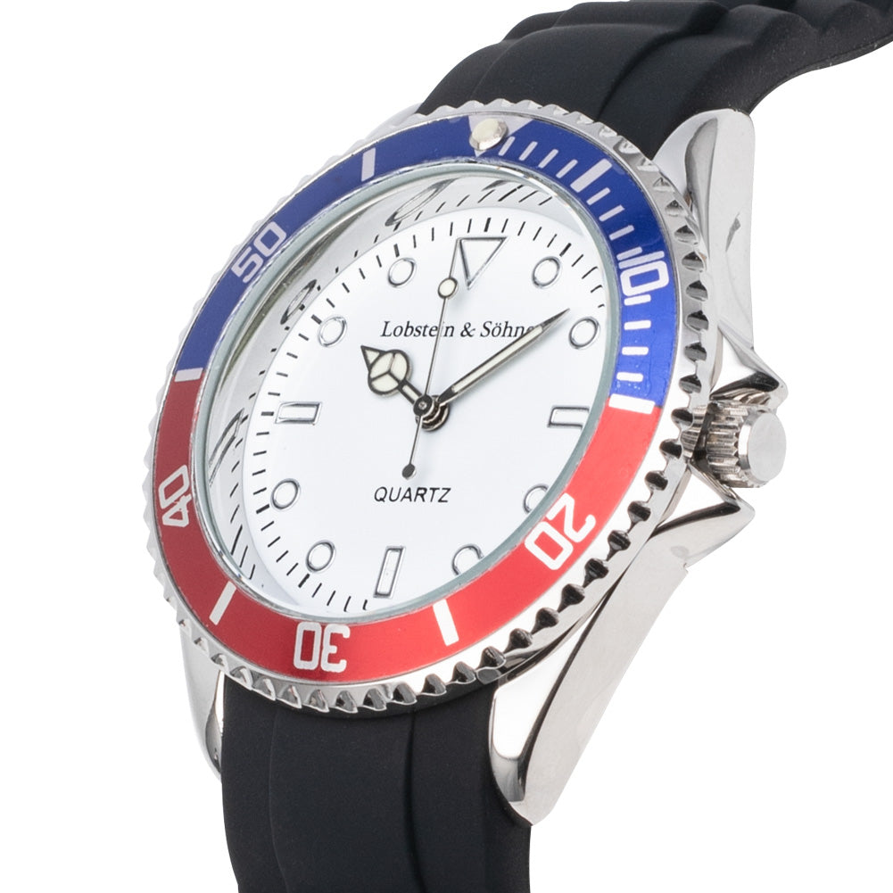 Lobstein & Zonen® "Konstantin" Horloge blauw/rood
