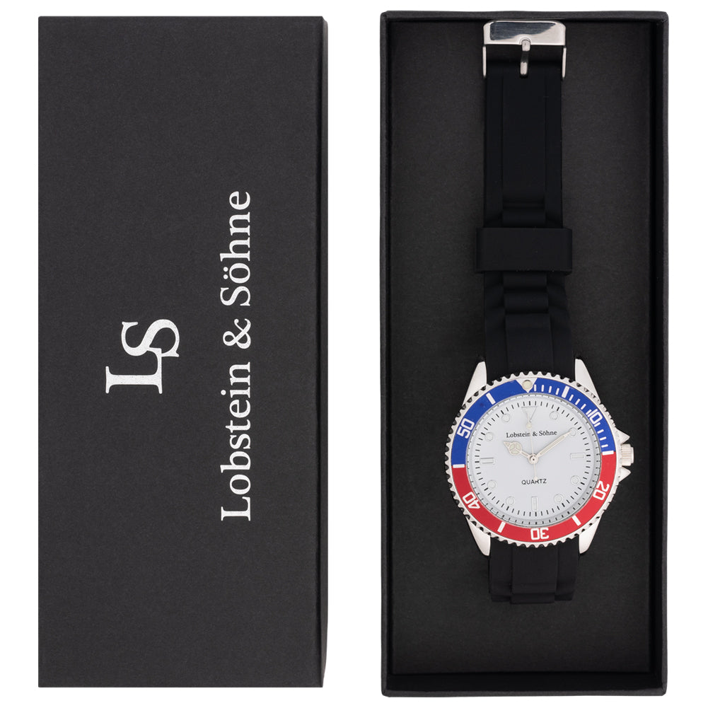 Lobstein & Zonen® "Konstantin" Horloge blauw/rood