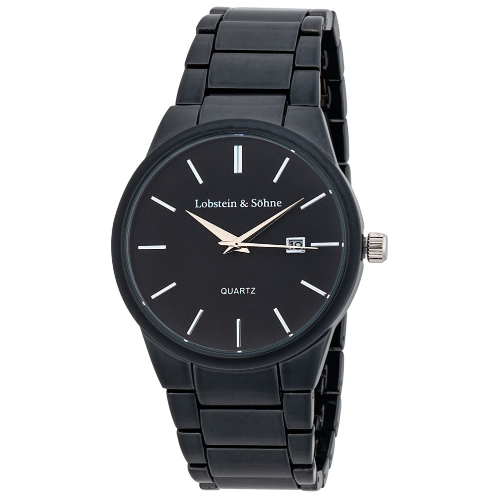 Lobstein & Zonen® "Oskar" horloge zwart