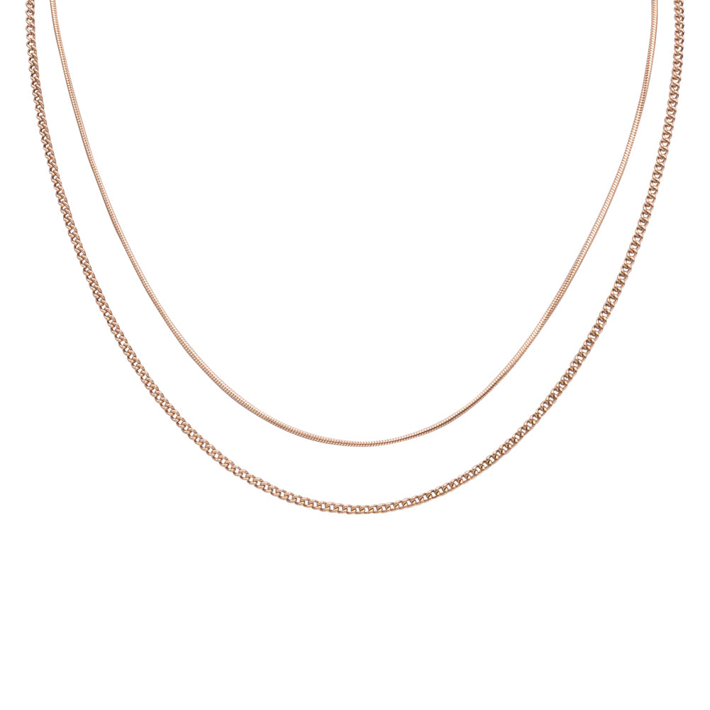 Lobstein & Söhne "Thilda" Damesketting rosé goud