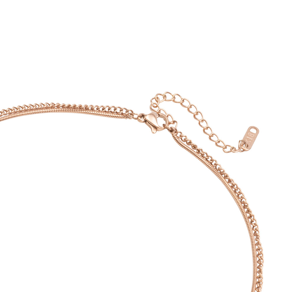 Lobstein & Söhne "Thilda" Damesketting rosé goud
