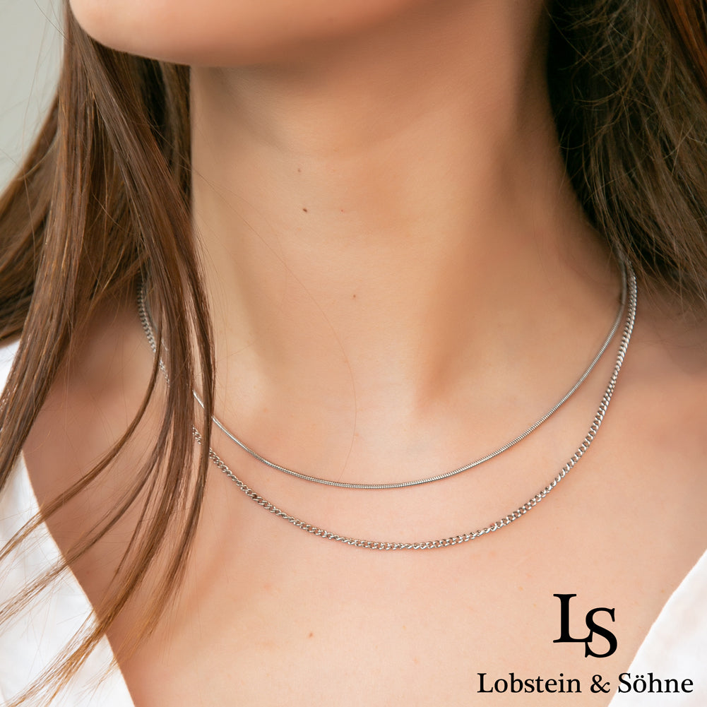 Lobstein & Söhne "Thilda" Damesketting zilver