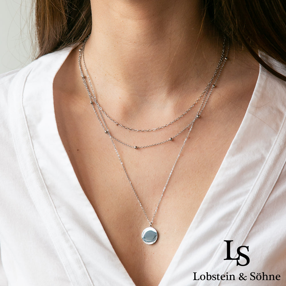 Lobstein & Söhne "Emma" damesketting zilver