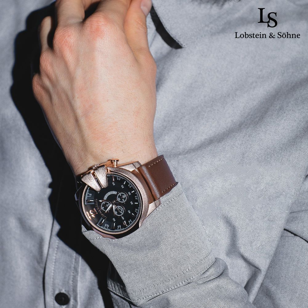 Lobstein & Söhne® "Fridolin" horloge bruin