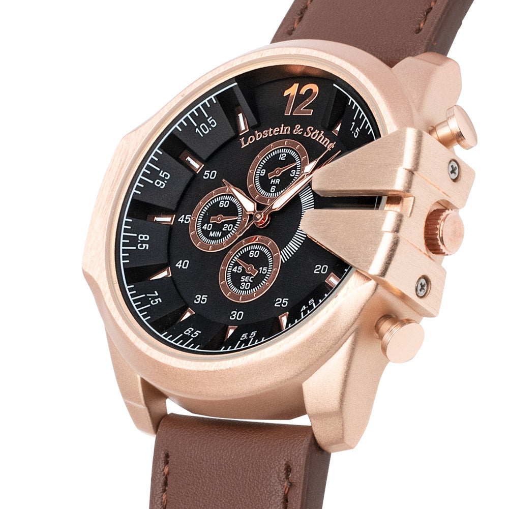 Lobstein & Söhne® "Fridolin" horloge bruin