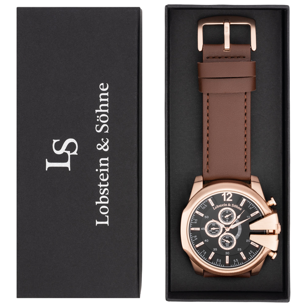 Lobstein & Söhne® "Fridolin" horloge bruin