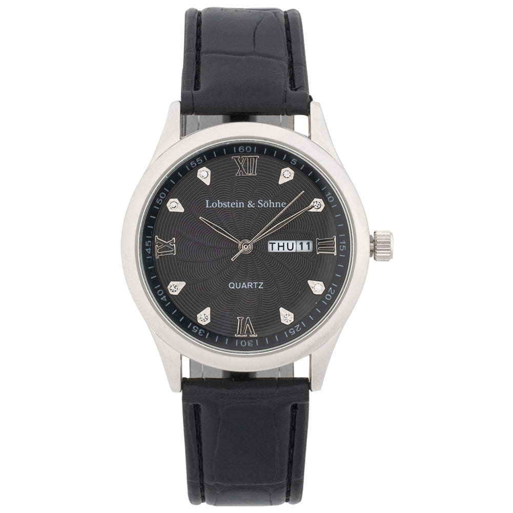 Lobstein & Söhne® "Augustus" horloge zwart