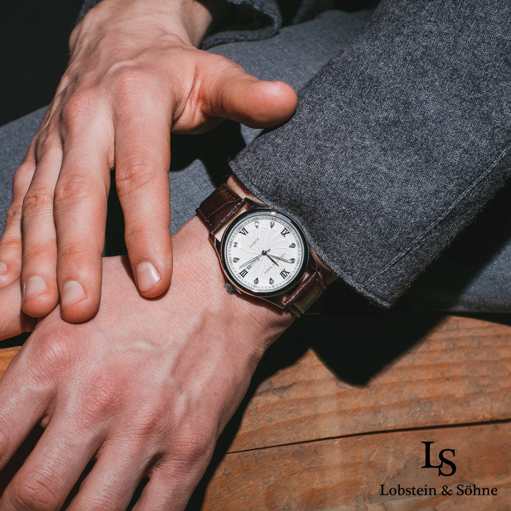 Lobstein & Söhne® "Augustus" horloge bruin