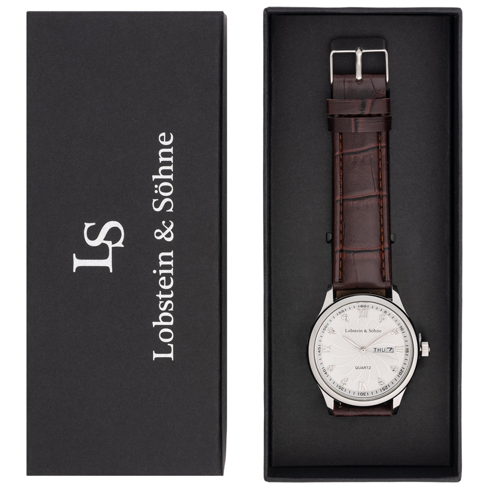 Lobstein & Söhne® "Augustus" horloge bruin