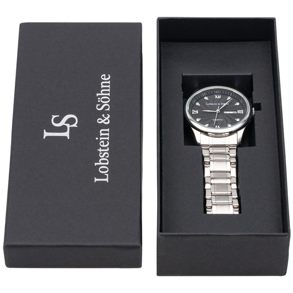 Lobstein & Söhne® "Leopold" Horloge zilver/zwart